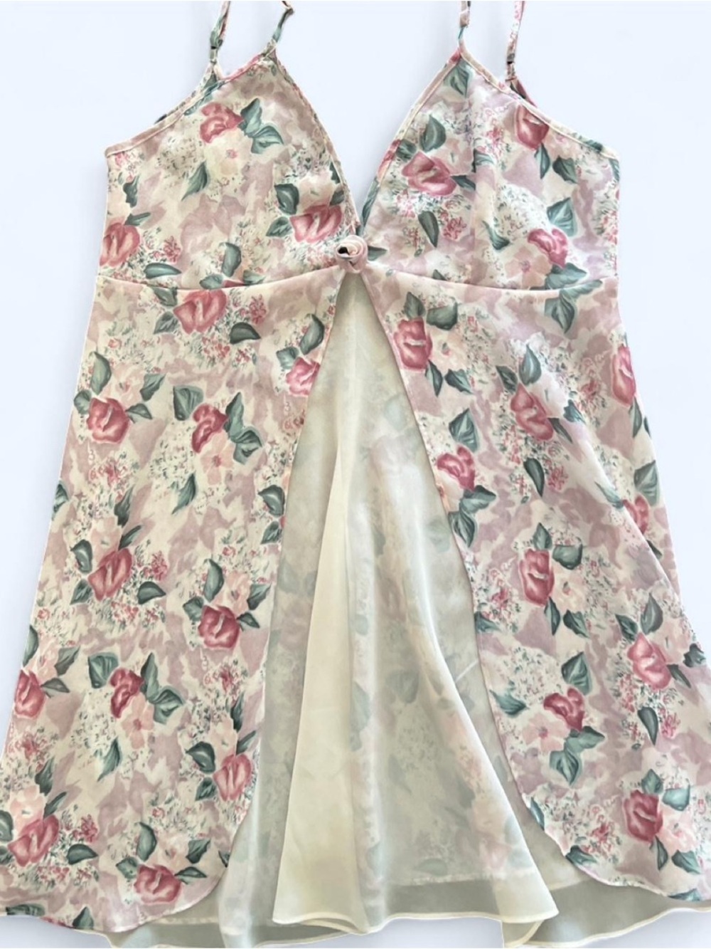 Coquette Vintage Splendida per La Senza Floral Chemise Slip L - Picture 5 of 12